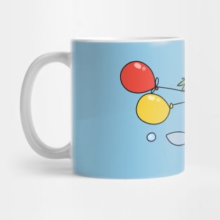 Turtle and Dolphin with Balloons Mug